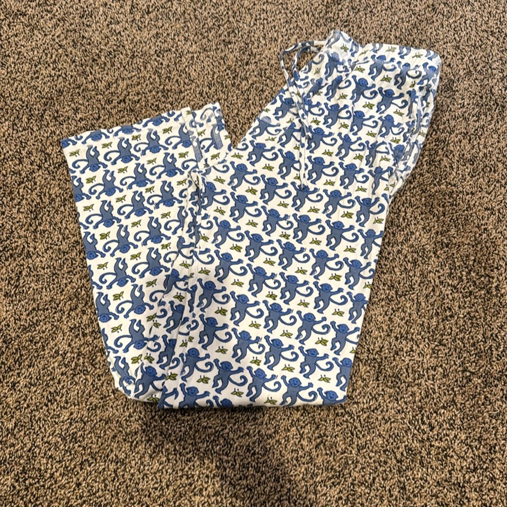 Roller rabbit blue monkeys Pants